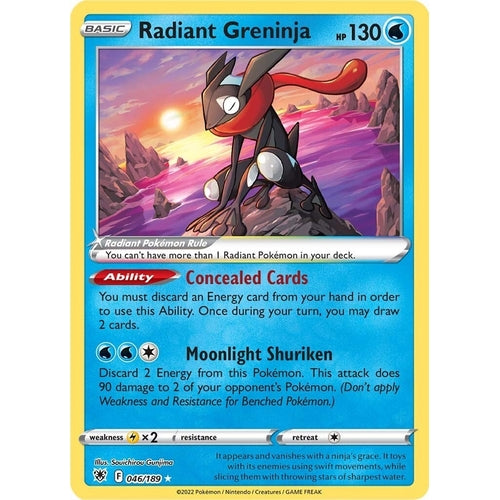 Radiant Greninja (046/189) (SWSH10: Astral Radiance) - PokéBox Australia