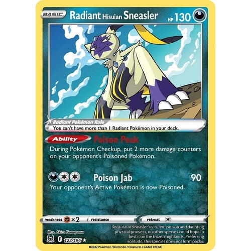 Radiant Hisuian Sneasler (123/196) (SWSH11: Lost Origin) - PokéBox Australia
