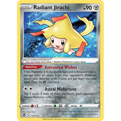 Radiant Jirachi (120/195) (SWSH12: Silver Tempest) - PokéBox Australia