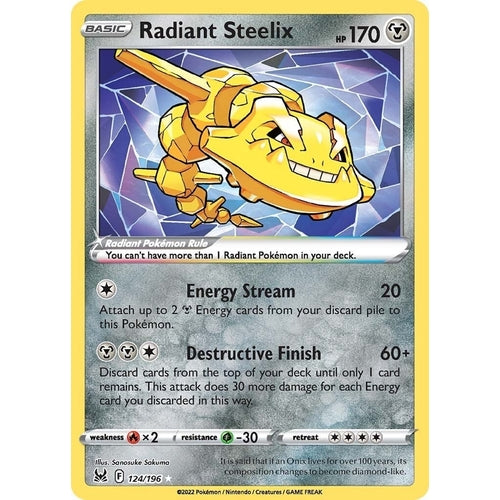 Radiant Steelix (124/196) (SWSH11: Lost Origin) - PokéBox Australia