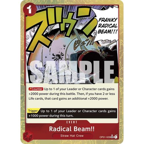 Radical Beam!! (Textured Foil) (OP01 - 029) [Premium Booster - The Best - ] - PokéBox Australia