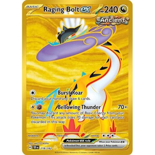 Raging Bolt ex (218/162) [SV05: Temporal Forces] - PokéBox Australia