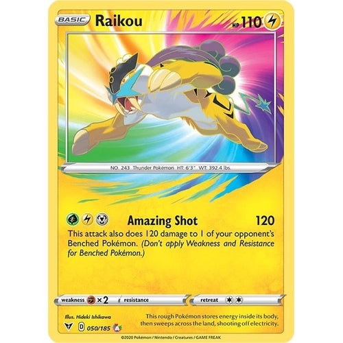 Raikou (050/185) (SWSH04: Vivid Voltage) - PokéBox Australia