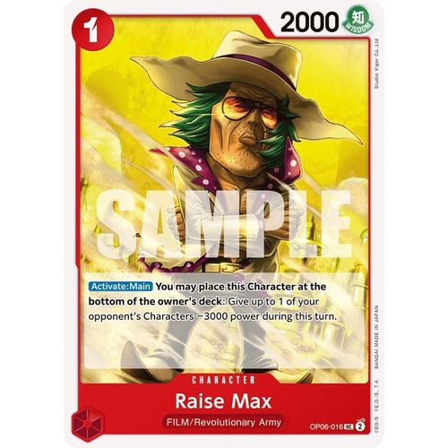 Raise Max (OP06 - 016) [Wings of the Captain] - PokéBox Australia
