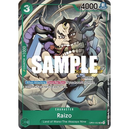 Raizo (CS 2023 Event Pack) (OP01 - 052) [One Piece Promotion Cards] - PokéBox Australia