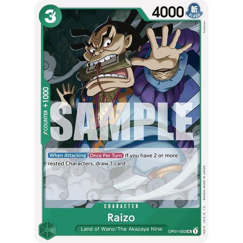 Raizo (Reprint) (OP01 - 052) [Premium Booster - The Best - ] - PokéBox Australia