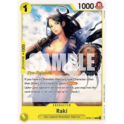 Raki (OP06 - 113) [Wings of the Captain Pre - Release Cards] - PokéBox Australia
