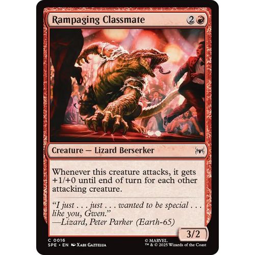 Rampaging Classmate (16) (Marvel's Spider - Man: Eternal - Legal) - PokéBox Australia