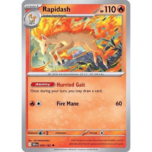 Rapidash (030/182) (SV10: Destined Rivals) - PokéBox Australia