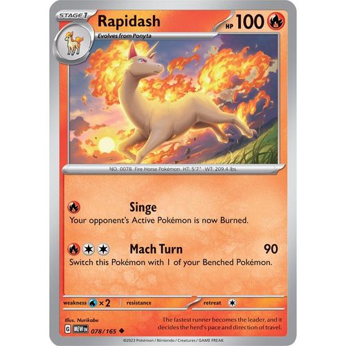 Rapidash (078/165) [SV: Scarlet & Violet 151] - PokéBox Australia