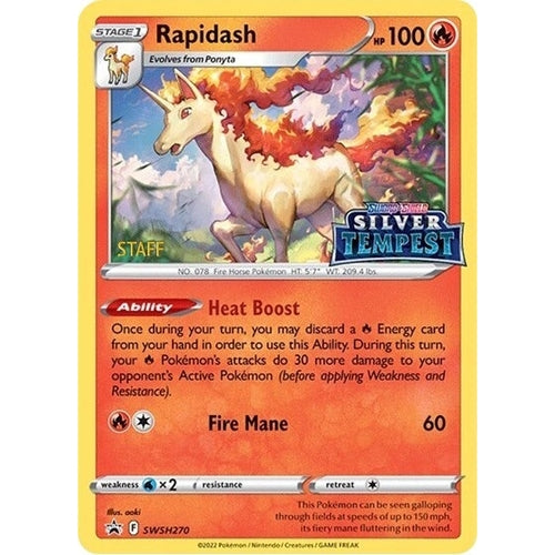 Rapidash - SWSH270 (Prerelease) [STAFF] (SWSH270) (SWSH: Sword & Shield Promo Cards) - PokéBox Australia