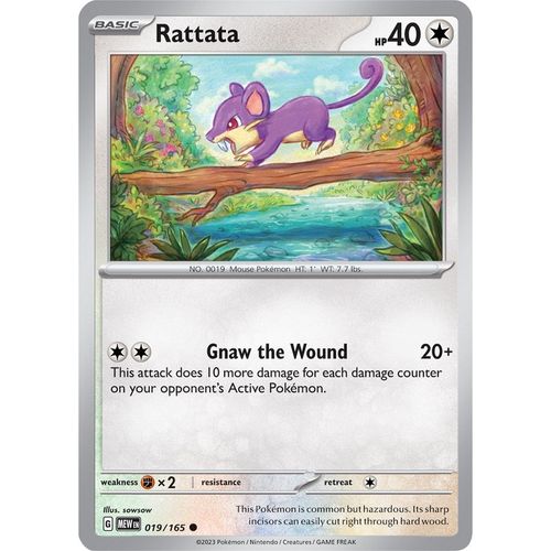 Rattata (019/165) [SV: Scarlet & Violet 151] - PokéBox Australia