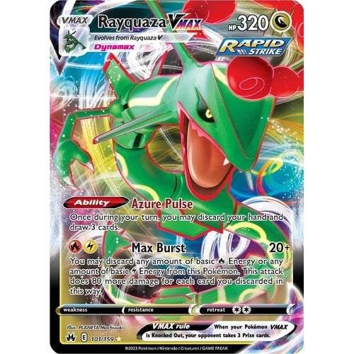 Rayquaza VMAX (101) (101/159) (Crown Zenith) - PokéBox Australia