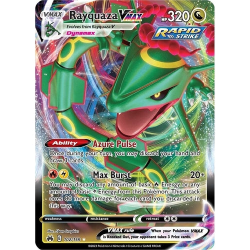 Rayquaza VMAX (102) (102/159) (Crown Zenith) - PokéBox Australia