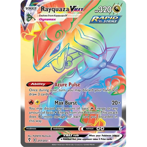 Rayquaza VMAX (Secret) (217/203) (SWSH07: Evolving Skies) - PokéBox Australia