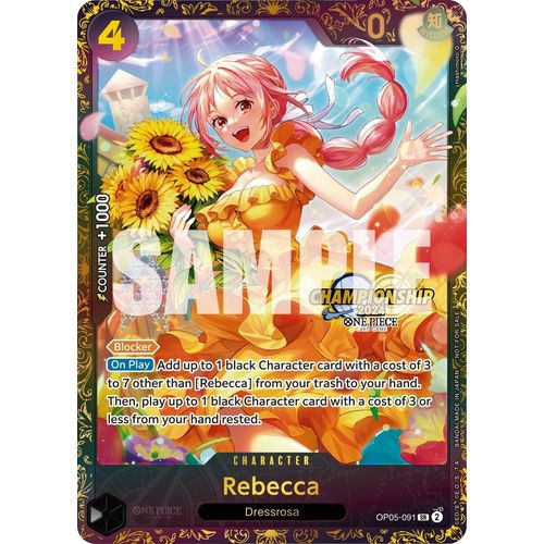 Rebecca (October Championship 2024 Online Regional) (OP05 - 091) [One Piece Promotion Cards] - PokéBox Australia