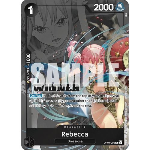 Rebecca (Winner Pack 2025 Vol. 2) (OP04 - 092) (One Piece Promotion Cards) - PokéBox Australia
