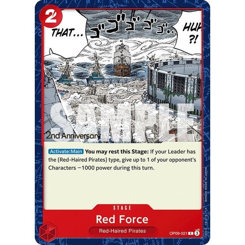 Red Force (OP09 - 021) [Emperors in the New World: 2nd Anniversary Tournament Cards] - PokéBox Australia