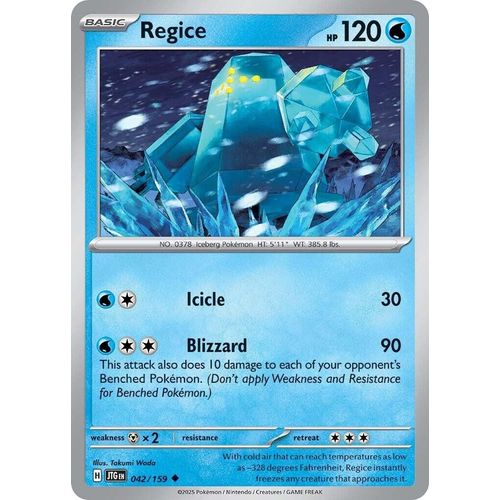 Regice (042/159) (SV09: Journey Together) - PokéBox Australia