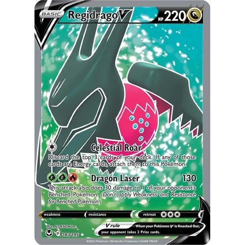 Regidrago V (Full Art) (183/195) (SWSH12: Silver Tempest) - PokéBox Australia