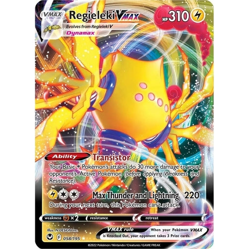 Regieleki VMAX (058/195) (SWSH12: Silver Tempest) - PokéBox Australia