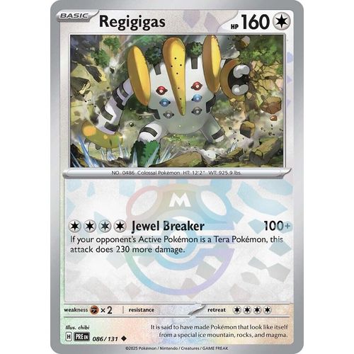 Regigigas (Master Ball Pattern) (086/131) [SV: Prismatic Evolutions] - PokéBox Australia