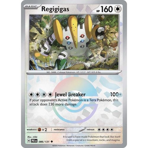 Regigigas (Poke Ball Pattern) (086/131) [SV: Prismatic Evolutions] - PokéBox Australia