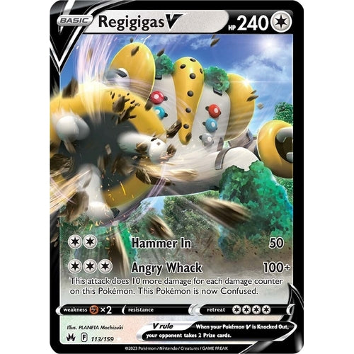 Regigigas V (113/159) (Crown Zenith) - PokéBox Australia