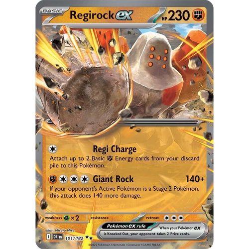 Regirock ex (101/182) (SV10: Destined Rivals) - PokéBox Australia