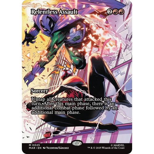 Relentless Assault (Borderless) (25) (Marvel Eternal - Legal) - PokéBox Australia
