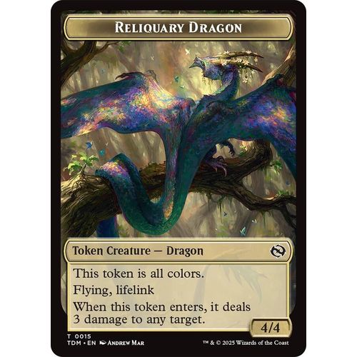 Reliquary Dragon // Dragon (0011) Double - Sided Token (15 // 11) (Tarkir: Dragonstorm) - PokéBox Australia