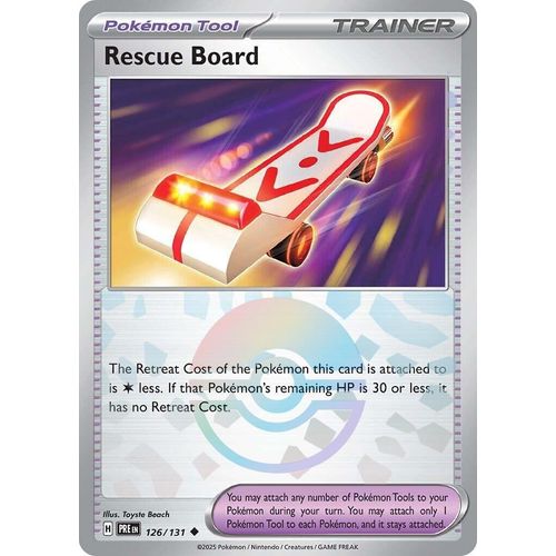 Rescue Board (Poke Ball Pattern) (126/131) [SV: Prismatic Evolutions] - PokéBox Australia