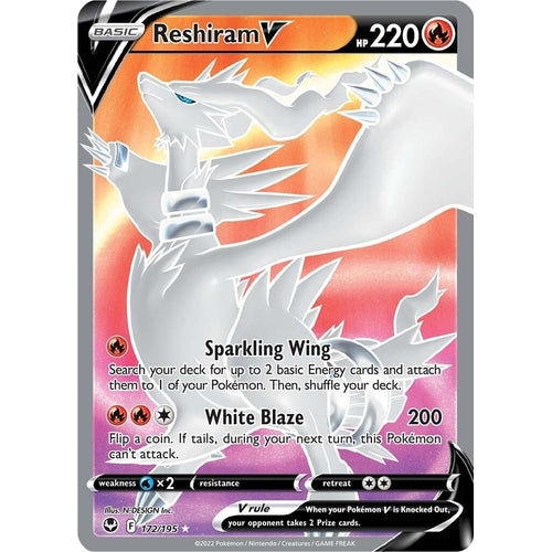 Reshiram V (Full Art) (172/195) (SWSH12: Silver Tempest) - PokéBox Australia
