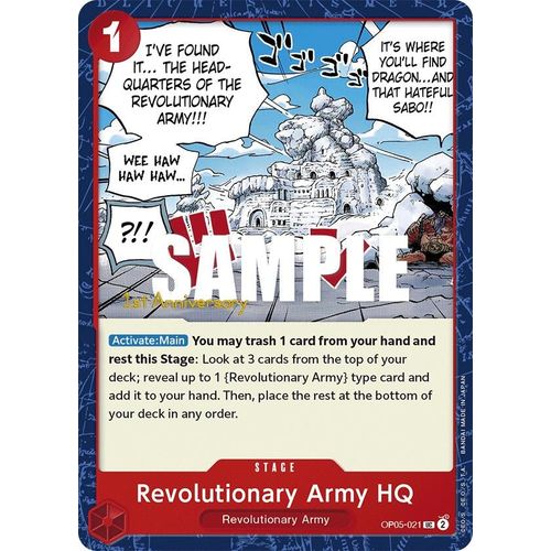 Revolutionary Army HQ (OP05 - 021) [Awakening of the New Era: 1st Anniversary Tournament Cards] - PokéBox Australia