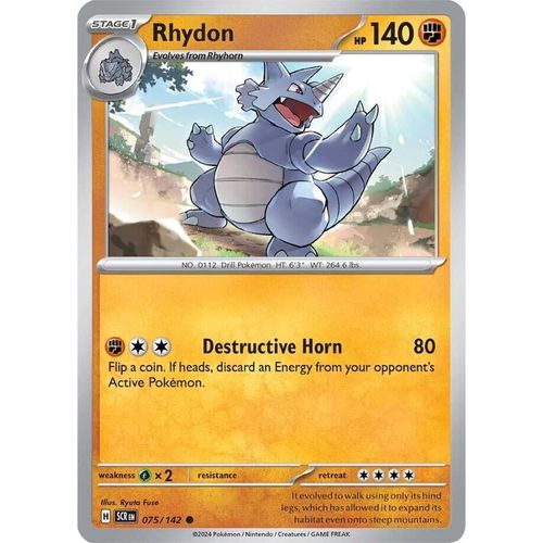 Rhydon (075/142) [SV07: Stellar Crown] - PokéBox Australia
