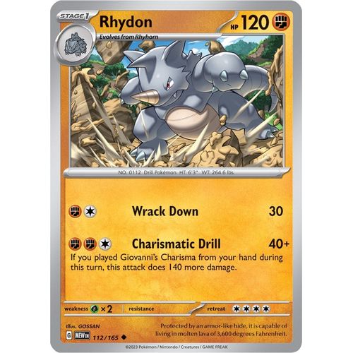 Rhydon (112/165) [SV: Scarlet & Violet 151] - PokéBox Australia