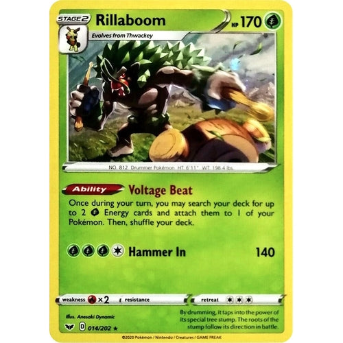 Rillaboom - 014/202 (Cosmos Holo) (014/202) (Miscellaneous Cards & Products) - PokéBox Australia