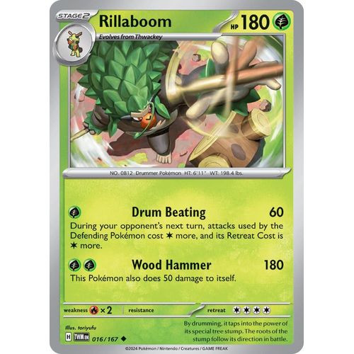 Rillaboom (016/167) [SV06: Twilight Masquerade] - PokéBox Australia