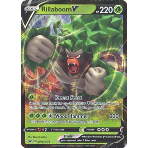 Rillaboom V - SWSH014 (SWSH014) (SWSH: Sword & Shield Promo Cards) - PokéBox Australia