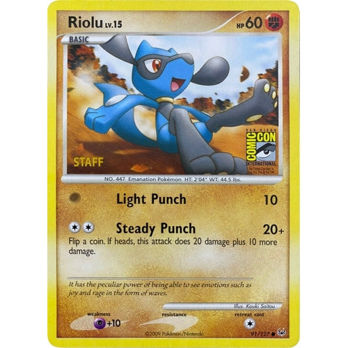 Riolu - 91/127 (SDCC 2009) [Staff] (091/127) (Miscellaneous Cards & Products) - PokéBox Australia