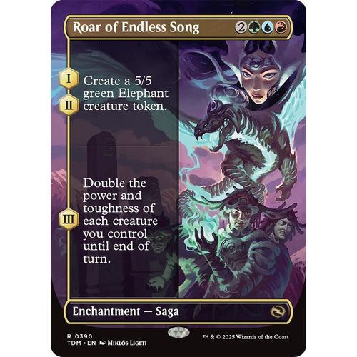 Roar of Endless Song (Borderless) (390) (Tarkir: Dragonstorm) - PokéBox Australia