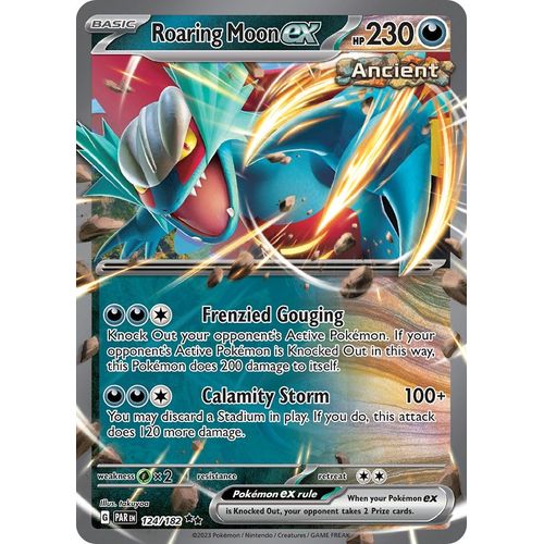 Roaring Moon ex (124/182) [SV04: Paradox Rift] - PokéBox Australia