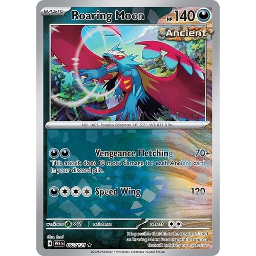 Roaring Moon (Master Ball Pattern) (065/131) [SV: Prismatic Evolutions] - PokéBox Australia