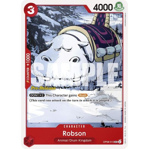 Robson (OP08 - 013) [Two Legends Pre - Release Cards] - PokéBox Australia