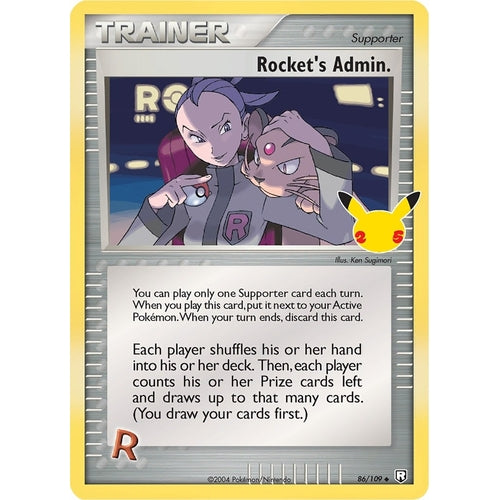 Rocket's Admin. (86/109) (Celebrations: Classic Collection) - PokéBox Australia