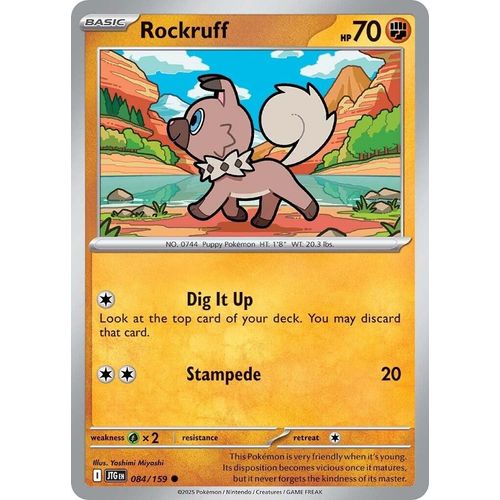 Rockruff (084/159) (SV09: Journey Together) - PokéBox Australia