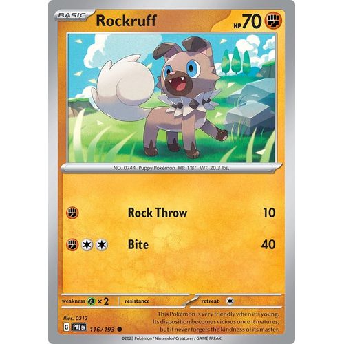 Rockruff (116/193) [SV02: Paldea Evolved] - PokéBox Australia