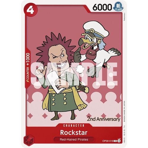 Rockstar (OP09 - 016) [Emperors in the New World: 2nd Anniversary Tournament Cards] - PokéBox Australia