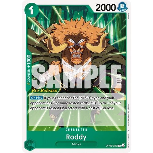 Roddy (OP08 - 033) [Two Legends Pre - Release Cards] - PokéBox Australia