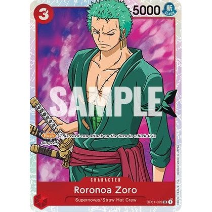 Roronoa Zoro (025) (OP01 - 025) [Romance Dawn] - PokéBox Australia